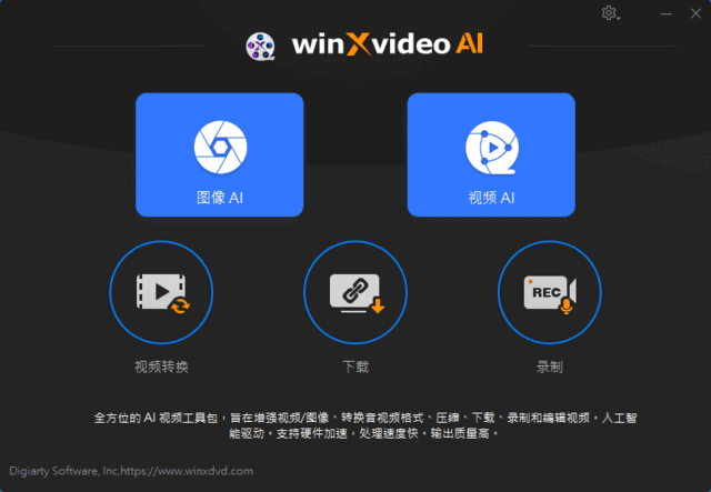 WinXVideo AI v4.1 – 多语言便携式AI视频编辑软件