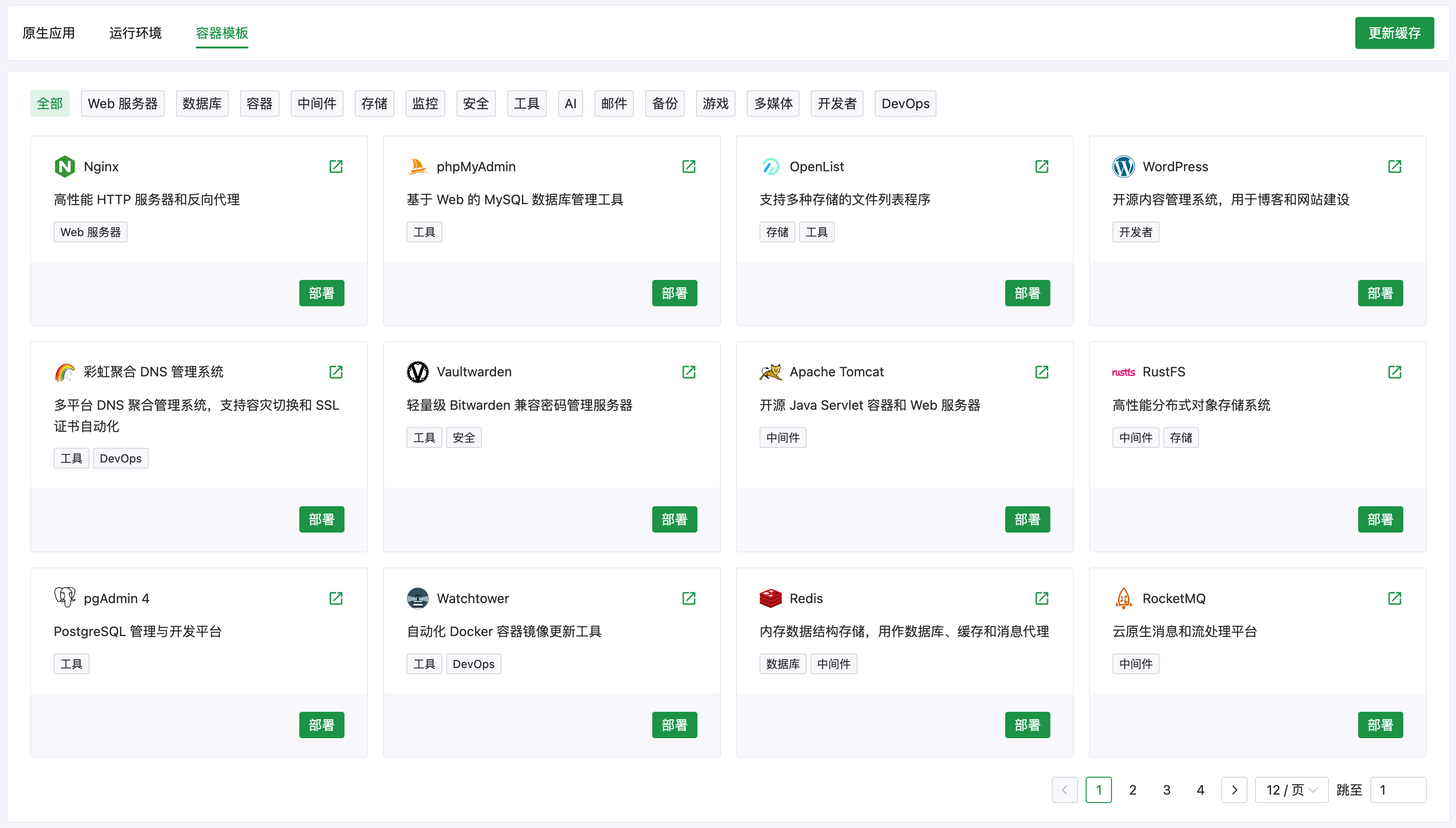 AcePanel 编排模版