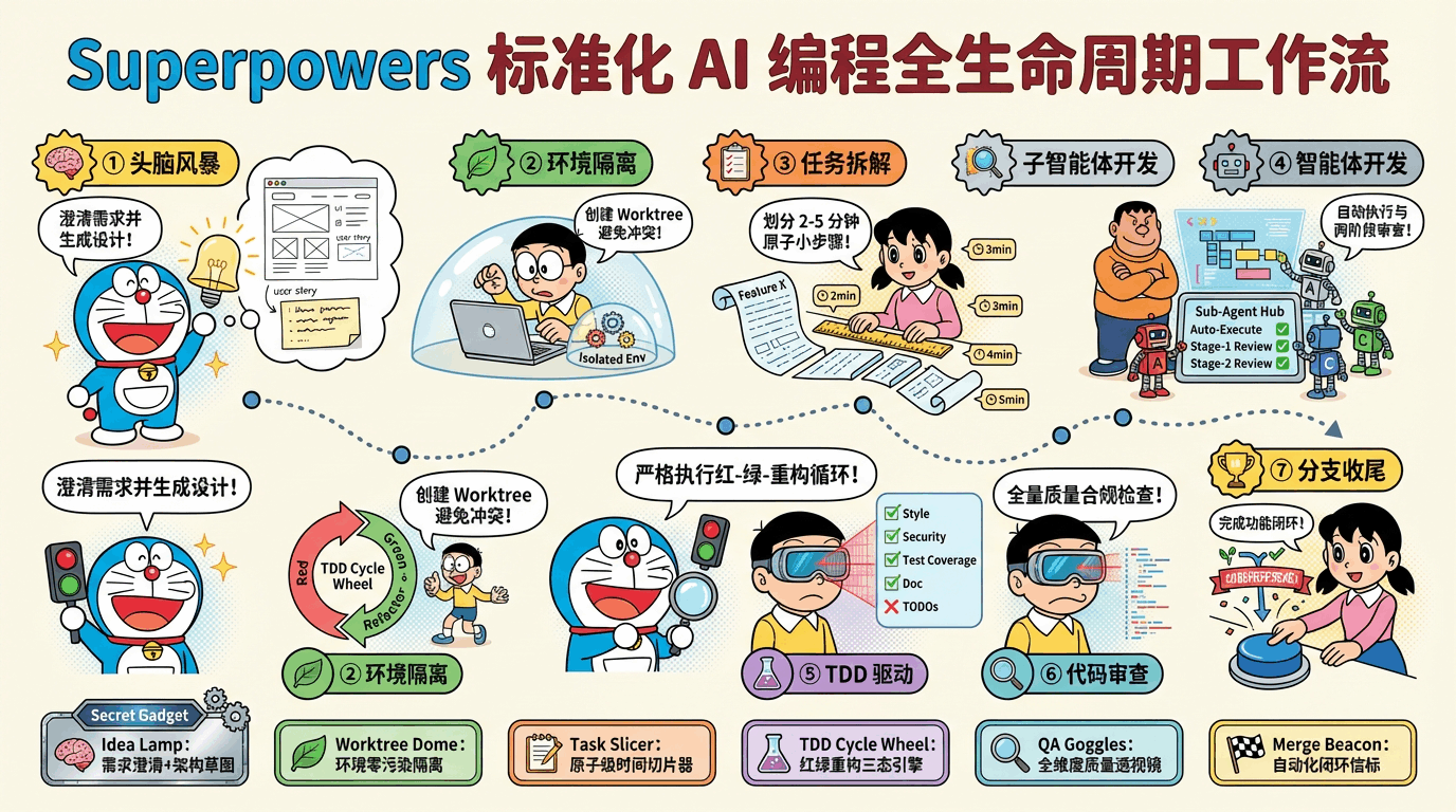 🚀 告别上下文爆炸！Superpowers：为 Claude Code 注入工程级 AI 编程超能力